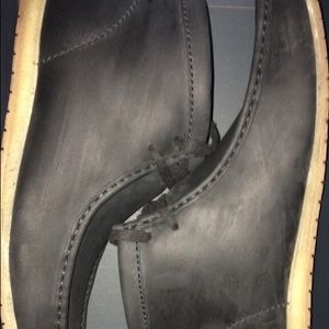 Wallabee Steep (Black Leather) Size 12